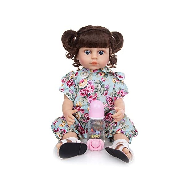 leybold Reborn Baby Dolls, 55 cm Poupées de bébé Nouveau-né réaliste, poupée en Silicone Artisanale réalisée, bébé Doux et ré