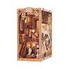 Cutefun Book Nook Kit Maison de poupées en Bois,Coin bibliothèque,Stand de Livres,DIY Maison de poupées Miniature bibliothèqu