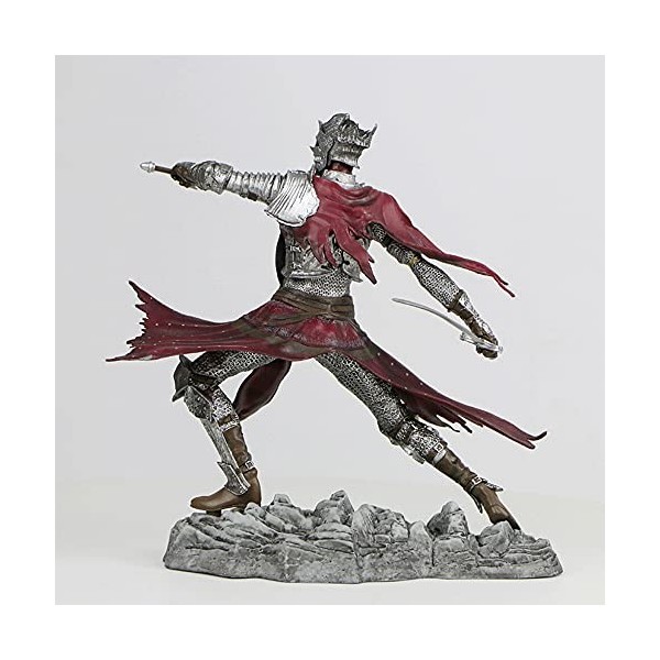 JJRPPFF Dark Souls Ⅲ, Chevalier Rouge, Hauteur 24 cm /9,4 in , Figurine Danimation en PVC, Fait À La Main, Apparence Exqui