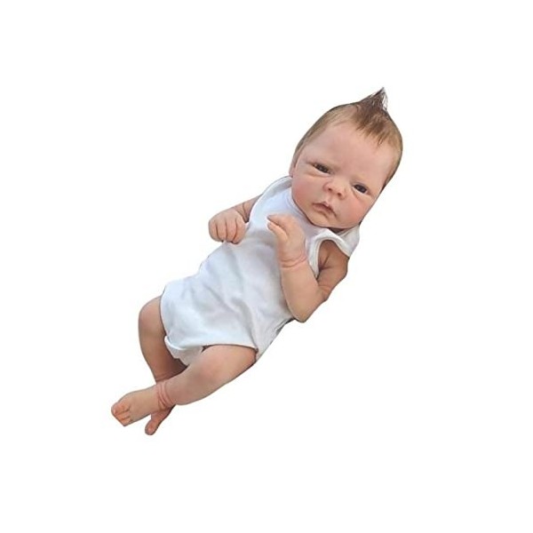 Poupées réalistes de 46 cm, poupées Reborn Full Body en silicone pour garçon, poupée nouveau-né, coffret cadeau pour enfants