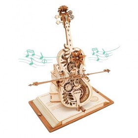 ROKR Modèle De Guitare éLectrique Puzzle 3D Bois