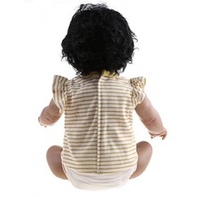 Peau Foncée Robes Fille Pour Poupée 21 Pouces Bébé Pour Poupée Cadeau Pour Bébé Réaliste Nouveau-né Bébé Pour Poupée Int Poup