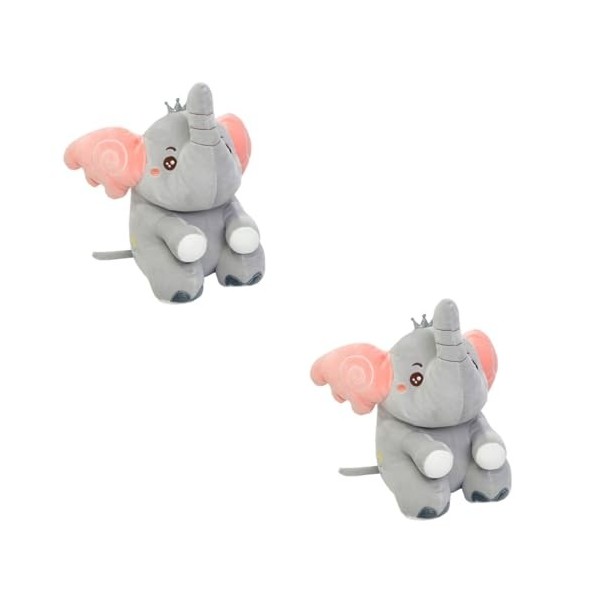 ibasenice 3 Pièces Jouets en Peluche Animaux Jouets Câlin Pelucheux Dessin Animé Animal Poupée Animal Coussin Cadeau dannive