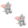 ibasenice 3 Pièces Jouets en Peluche Animaux Jouets Câlin Pelucheux Dessin Animé Animal Poupée Animal Coussin Cadeau dannive