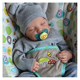 OWLEEN PoupéE Silicone - 19 Soft Touch Reborn Garcon Vinyle Souple | Poupee Reborn Fille Cadeaux de Jouets,Girls