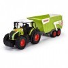 Dickie - Tracteur CLAAS + Remorque - 65 cm - Jouet Enfant - Mécanisme Roue Libre - Véhicule Agricole - Son et Lumière - Dès 3