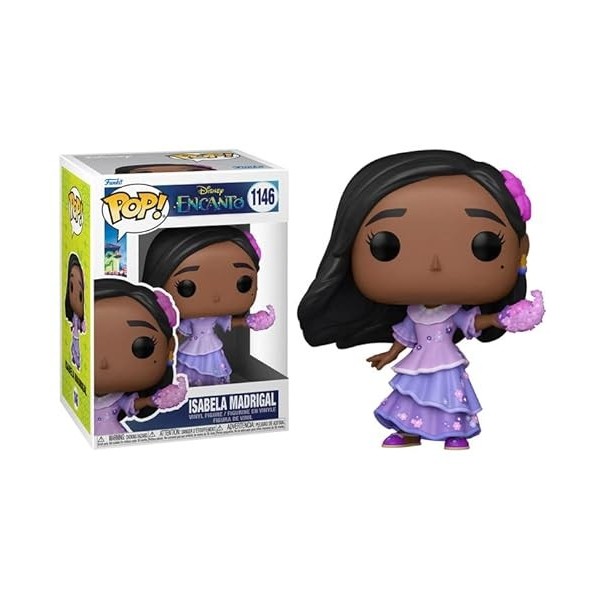 POP Disney : Encanto – Figurine Funko en vinyle Isabela Madrigal livrée avec étui de protection compatible , multicolore, 9,