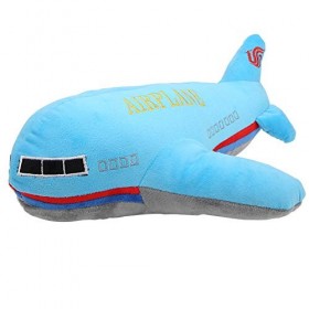 Zerodis Avion Oreiller Poupée, Dessin Animé Avion Doux en Peluche Jouets Enfants Dormir Dos Coussin Simulation Enfants Jouets