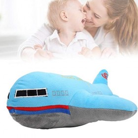 Zerodis Avion Oreiller Poupée, Dessin Animé Avion Doux en Peluche Jouets Enfants Dormir Dos Coussin Simulation Enfants Jouets