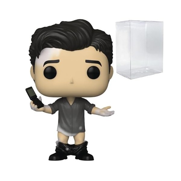 POP TV : Friends – Ross Geller Figurine Funko en vinyle avec pantalon en cuir livrée avec étui de protection compatible , mu