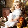Poupée Bébé Reborn 60 Cm, 24 Pouces, Blonde, Petite Fille, avec Robe De Princesse Bleu Ciel Et Sucette