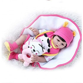 FACAIA Reborn Baby Dolls 19"48 Cm Réaliste Bébé Poupée Silicone Vinyle Nouveau-Né Réaliste Reborn Babies Toddler Bain Jouet p