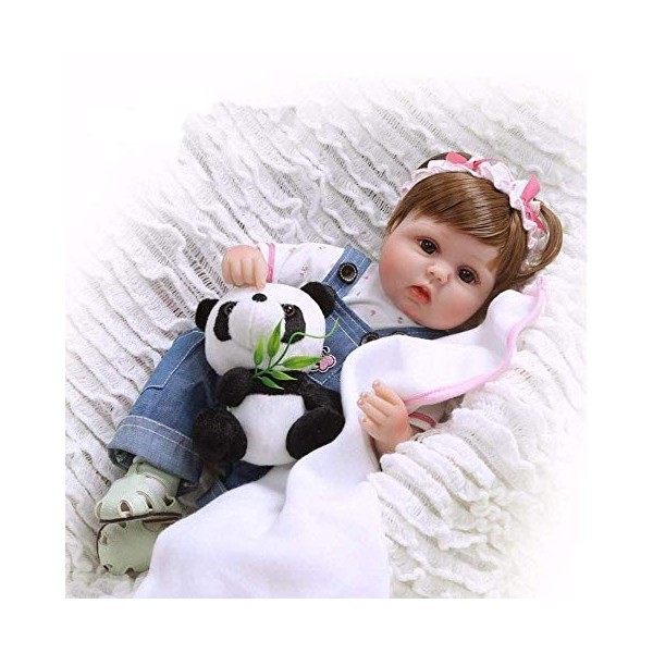 Reborn Baby Dolls Silicone Souple 40 Cm 17 "Enfants Playmate Réaliste Reborn Babies Filles Toddler Réaliste Bébé Poupée Princ