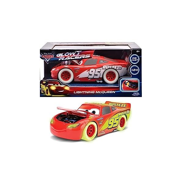 Jada Toys Lightning McQueen Glow Racers 1:24 véhicule