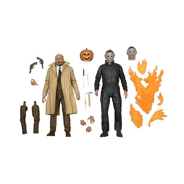 Michael Myers & Dr Loomis Halloween 2 Figurine dacción Paquete de 2 RXZER23 Cranberry