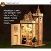 TEAAZA Maison Miniature Maison de poupées Maison de poupée Bricolage Kit Miniature avec Meubles 3D Maison de poupée en Bois A