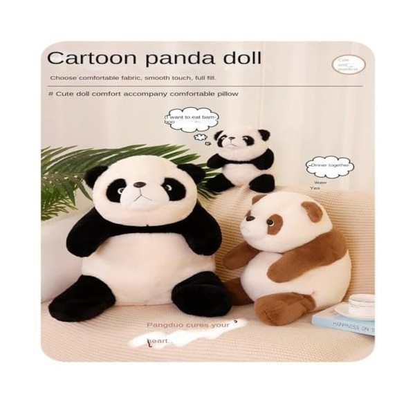 VOTIVA Jouets en Peluche Poupée Panda potelée Super Mignonne, Jouet en Peluche, poupée en Tissu, Oreiller de Couchage, Compag