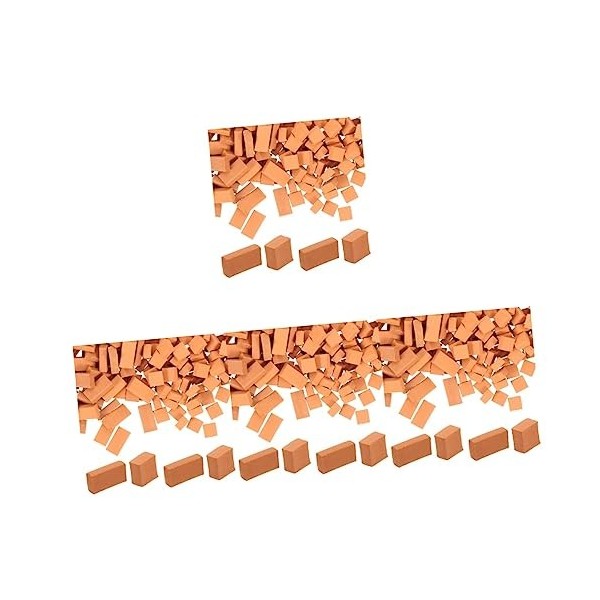 ibasenice 800 Pièces Modèle Brique Jouet Mini Articles Qui Fonctionnent Réellement Mini Briques Mini Briques Ornements Bricol