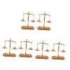 Alasum 10 Pièces Équilibre Simulé Accessoires De Maison De Poupée Balance Miniature De Maison De Poupée Modèle Déchelle Déq
