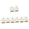 Alasum 10 Pièces Équilibre Simulé Accessoires De Maison De Poupée Balance Miniature De Maison De Poupée Modèle Déchelle Déq