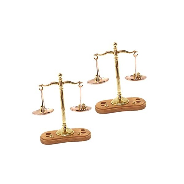 Alasum 10 Pièces Équilibre Simulé Accessoires De Maison De Poupée Balance Miniature De Maison De Poupée Modèle Déchelle Déq
