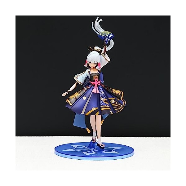 reald Jeu de figurines Kamisato Ayaka Aigrette Princesse Modèle Statue Figurine de collection Poupée Jouet