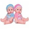 PREXTEX Mini Double Poupées Set - 7,5 Pouces Mignon bébé garçon et Fille poupée Set pour Les Filles pour bébés et Bambins