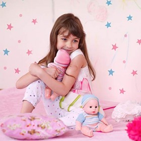 PREXTEX Mini Double Poupées Set - 7,5 Pouces Mignon bébé garçon et Fille poupée Set pour Les Filles pour bébés et Bambins