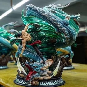 BeLLaq 30 cm Anime Zorro Figurine GK tornade Roronoa Zorro Action Figurine Cyclone série PVC modèle Jouet Ornamen poupée Cade