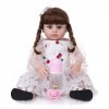 leybold Reborn Baby Dolls, Reborn Girl Doll, 48 cm, poupée en Silicone Artisanale, Peau Douce réaliste, Ensemble de Cadeaux d