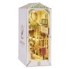 ROWOOD Sunshine Town Book Nook Kit | Puzzle 3D en Bois | DIY Maison de Poupée avec Lumière LED pour Adultes à Construire