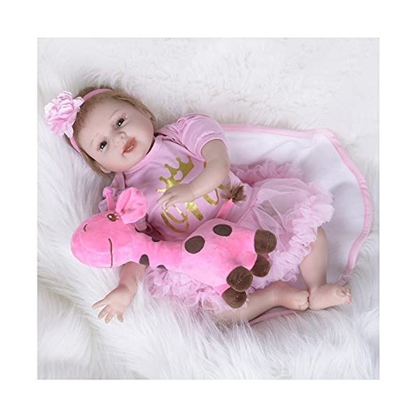 Poupées Reborn Baby Dolls, poupées Reborn en silicone, poupée bébé 22 pouces