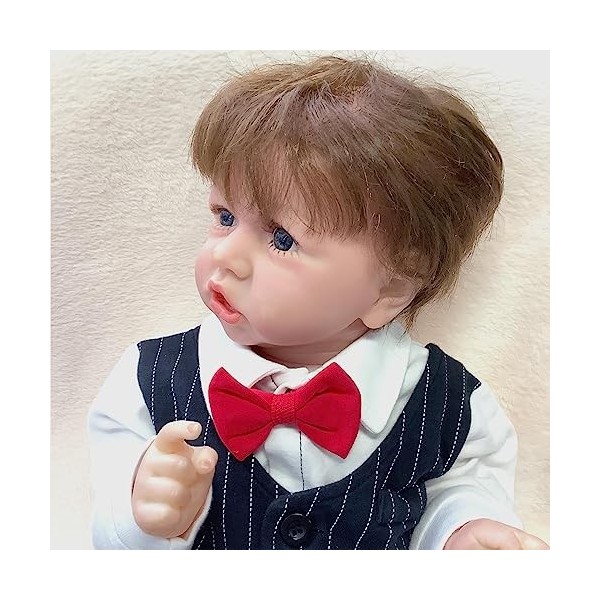 Poupée Reborn Girl de 55,9 cm en silicone étanche, comme de vraies poupées, cadeau de Noël et danniversaire pour enfants de 