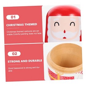 Totority 4 Ensembles De Poupée De Noël Poupées Gigognes De Noël pour Adultes Poupées Gigognes Pingouin Poupées Gigognes dhal