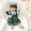 FARMAHAR Poupee Bebe Fille, 18 Pouces Fait Main Silicone RéAliste pour BéBéS, Les Jouets pour Enfants,B-Girl
