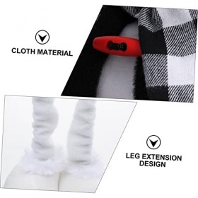 Totority 2 Pièces Décoration De Poupée De Noël Poupée en Peluche De Noël Adorable Figurines De GNOME Blush Décor De Porristas