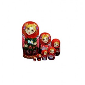 BPILOT Poupées Russes Poupées gigognes Russes Mignon 7 pièces poupées matriochka créatif Anniversaire Souvenir Remise des dip