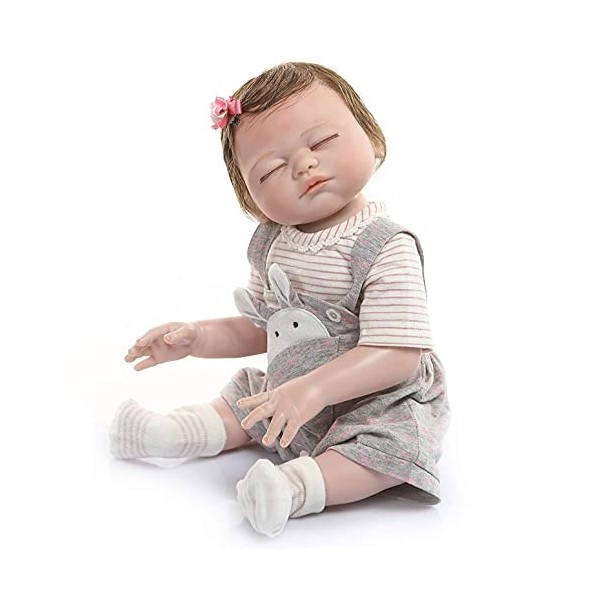 Life Like Reborn Baby Girls Sleeping Dolls 20 Pouces Nouveau-Né Babys Doll Anatomiquement Correct Real Reborn Dolls Silicone 