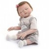 Life Like Reborn Baby Girls Sleeping Dolls 20 Pouces Nouveau-Né Babys Doll Anatomiquement Correct Real Reborn Dolls Silicone 