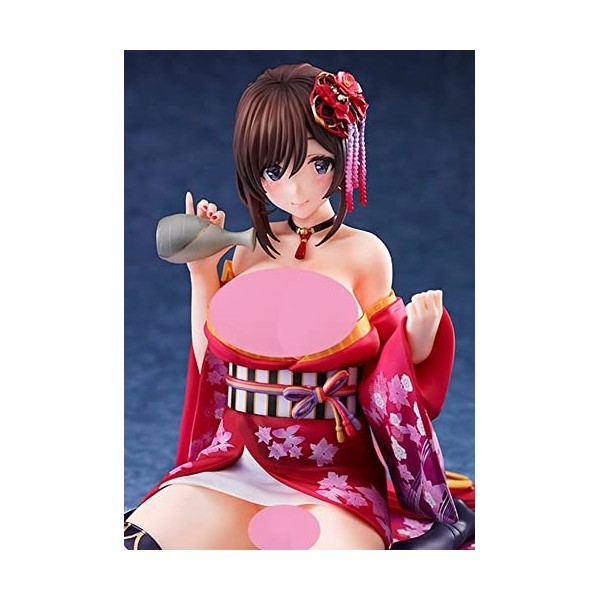 FABRIOUS Figurine Ecchi Chiffre danime/Statue Modèle de Personnage de Bande dessinée Personnage Original - Kimono à Dos pelé