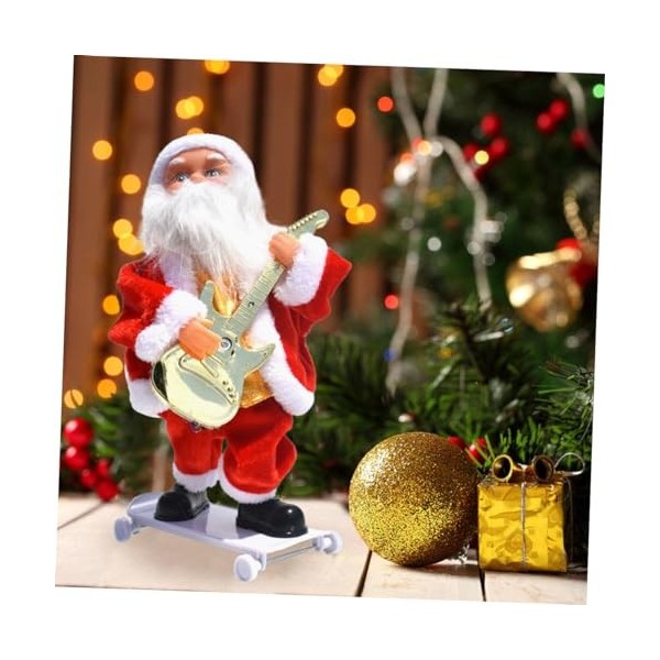 Toyvian 3 Pièces Jouets De Bureau du Père Noël Décor De Noël Décor Doré Cadeaux du Vieil Homme Décor Blush Cadeaux pour Perso