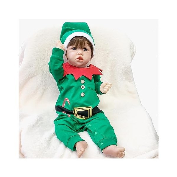 Poupée Reborn Baby Reborn de 55 cm en vinyle souple et silicone réaliste pour filles, E-Girl