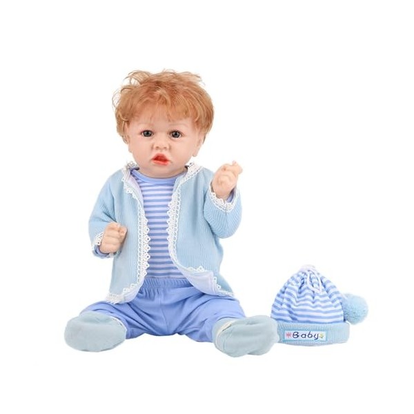 Accessoires de poupée Reborn - 55 cm - Poupée Reborn réaliste - Avec accessoires de jouets - Poupées Reborn Baby comme un béb