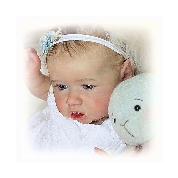 Poupée Reborn Reborn en silicone pour fille entière – Poupée endormie réaliste avec vêtements et accessoires jouet – Cadeau p