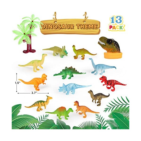 JOYIN 69Pcs Monde Naturel Animal Dinosaure Insecte Animal Marin de Ferme Animaux Figure en Stock Stuffer Mini en Vinyle Assor