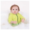Poupée bébé en silicone, 55,9 cm en vinyle de silicone souple, poupée Reborn réaliste, avec yeux fermés, poupée Reborn jouet 