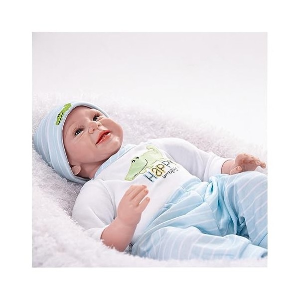 Poupées bébé en silicone souple de 55 cm avec accessoires de jeu, poupées Reborn comme un bébé réaliste, P-Girl