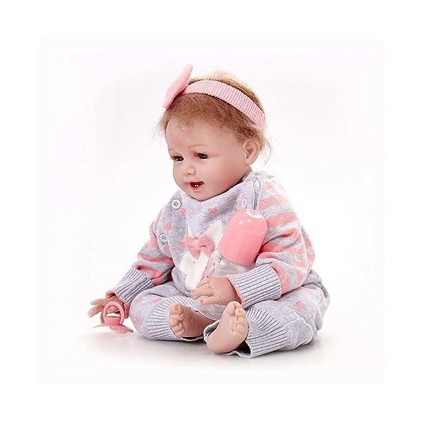 Poupée bébé réaliste en vinyle souple de 55,9 cm avec accessoires de jouet, poupée Reborn comme un bébé réaliste, N-Girl