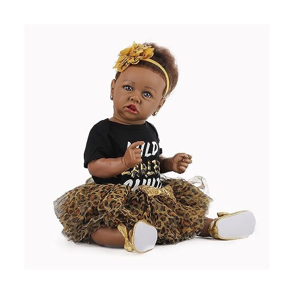 Poupées pour filles, 55 cm, faites à la main, lavables, corps en vinyle doux, avec accessoires de jouets, poupées Reborn Baby