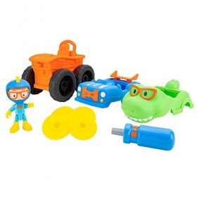 Blippi BLP0213 Build-Figurine de Course 7,6 cm avec Monster Truck à Construire et démonter